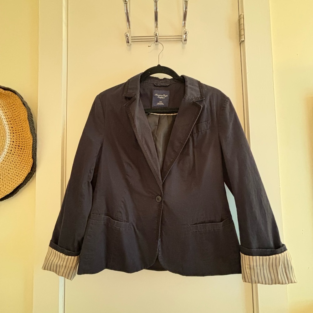 American Eagle blazer, navy, lined